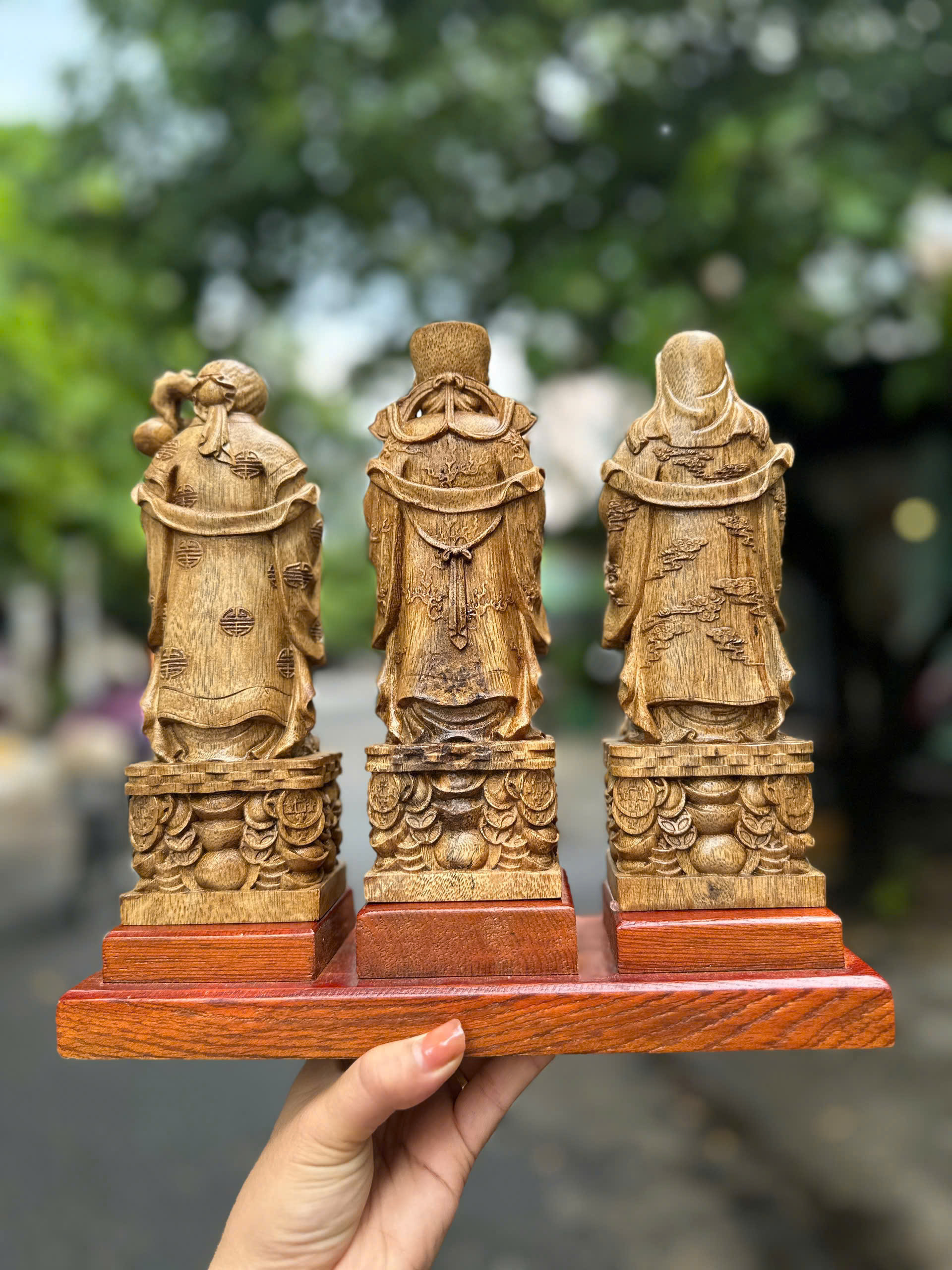 Bộ Tam Đa Phúc Lộc Thọ Trầm Hương